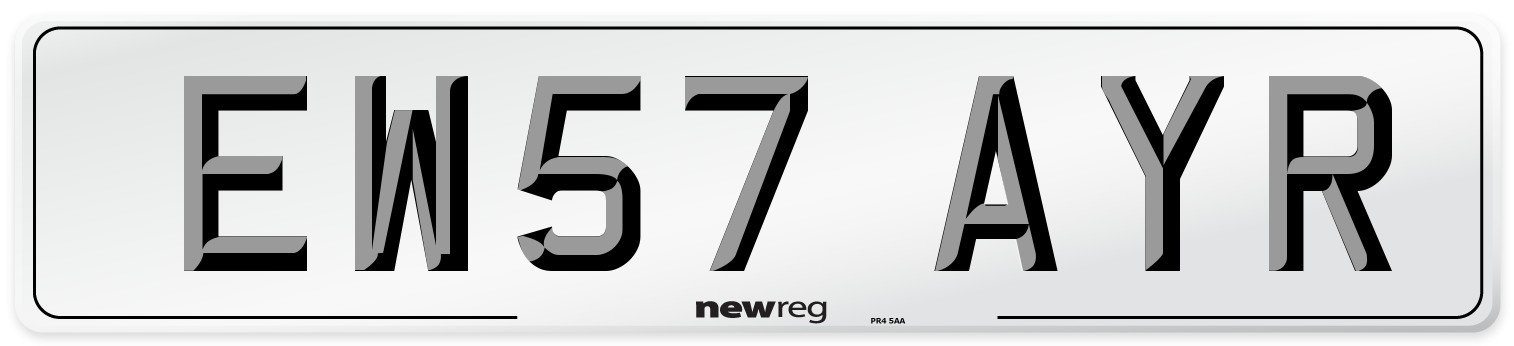EW57 AYR Number Plate from New Reg